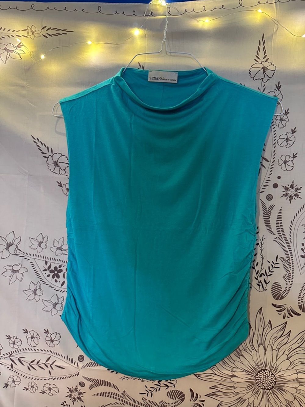 Zenana Outfitters Sleeveless Teal Knit Tank Top